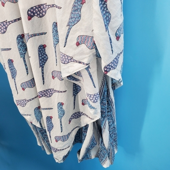 Angelique St. Croix cotton bird print maxi dress - Picture 6 of 15
